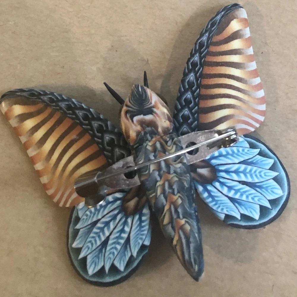 Jon Stuart Anderson Butterfly Pin - Picture 7 of 9